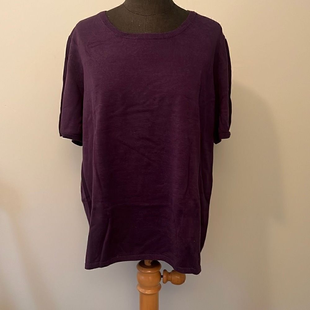 Draper's & Damon's Women's Knitted Short Sleeves Sweater